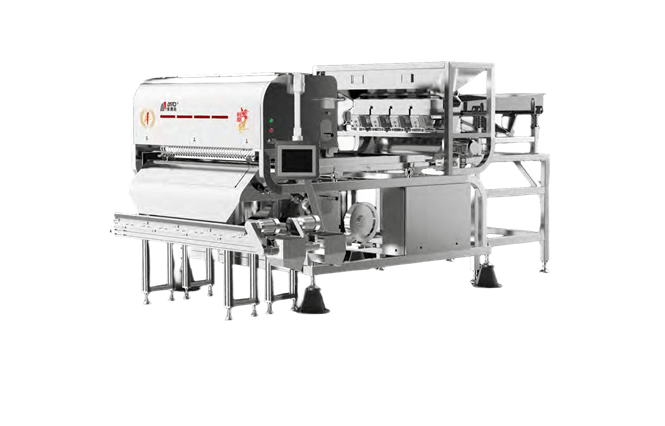 Stainless steel four view belt color sorter